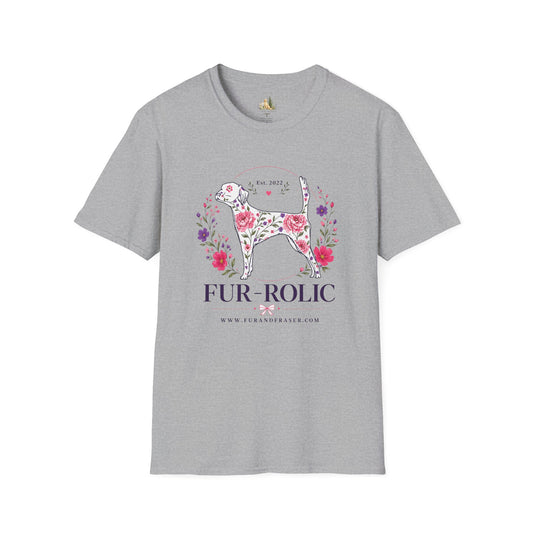 Floral Dog Tee — “FUR-ROLIC” Graphic T-Shirt (Est. 2022)