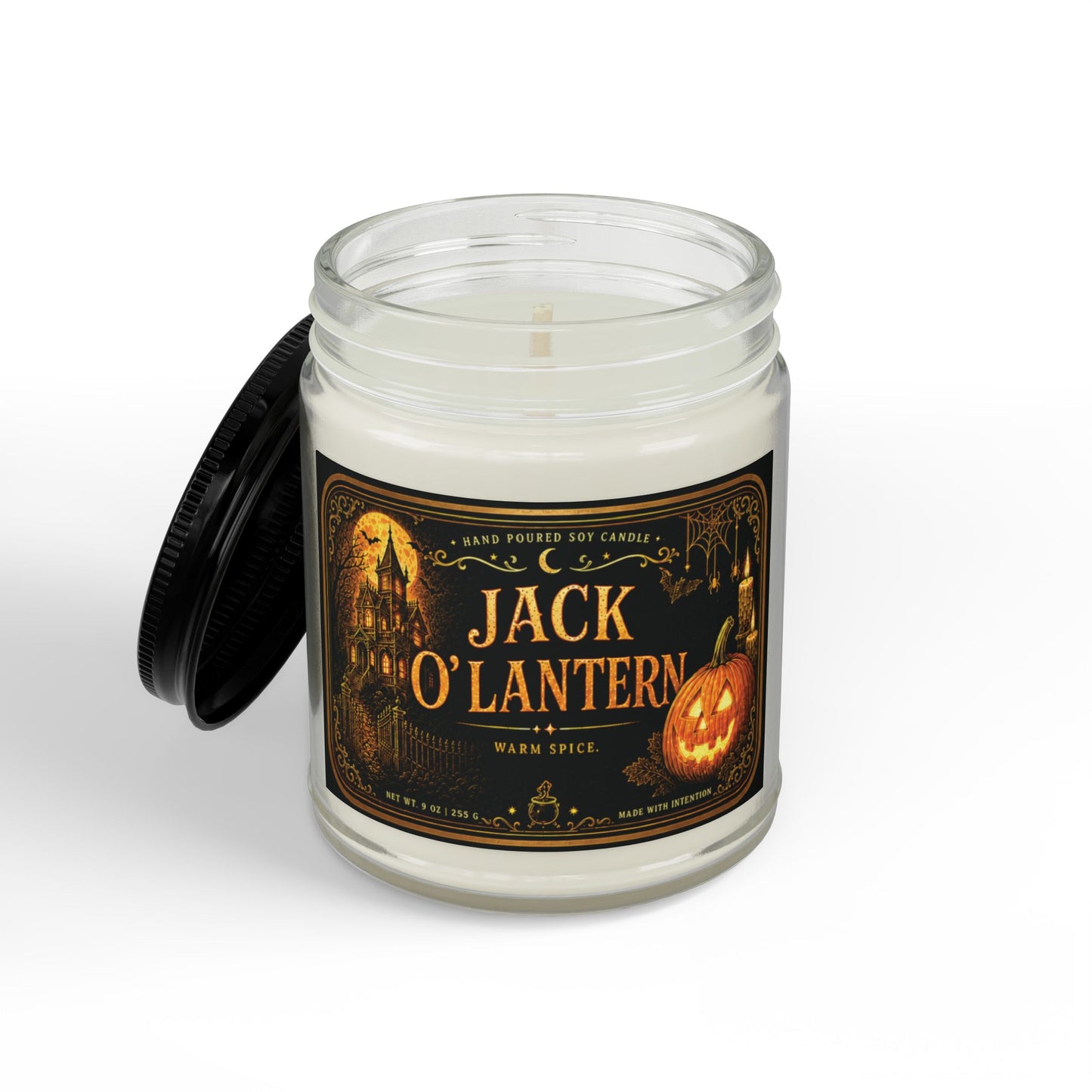 Jack O'Lantern Soy Candle — Spiced Halloween Scent (4oz & 9oz)