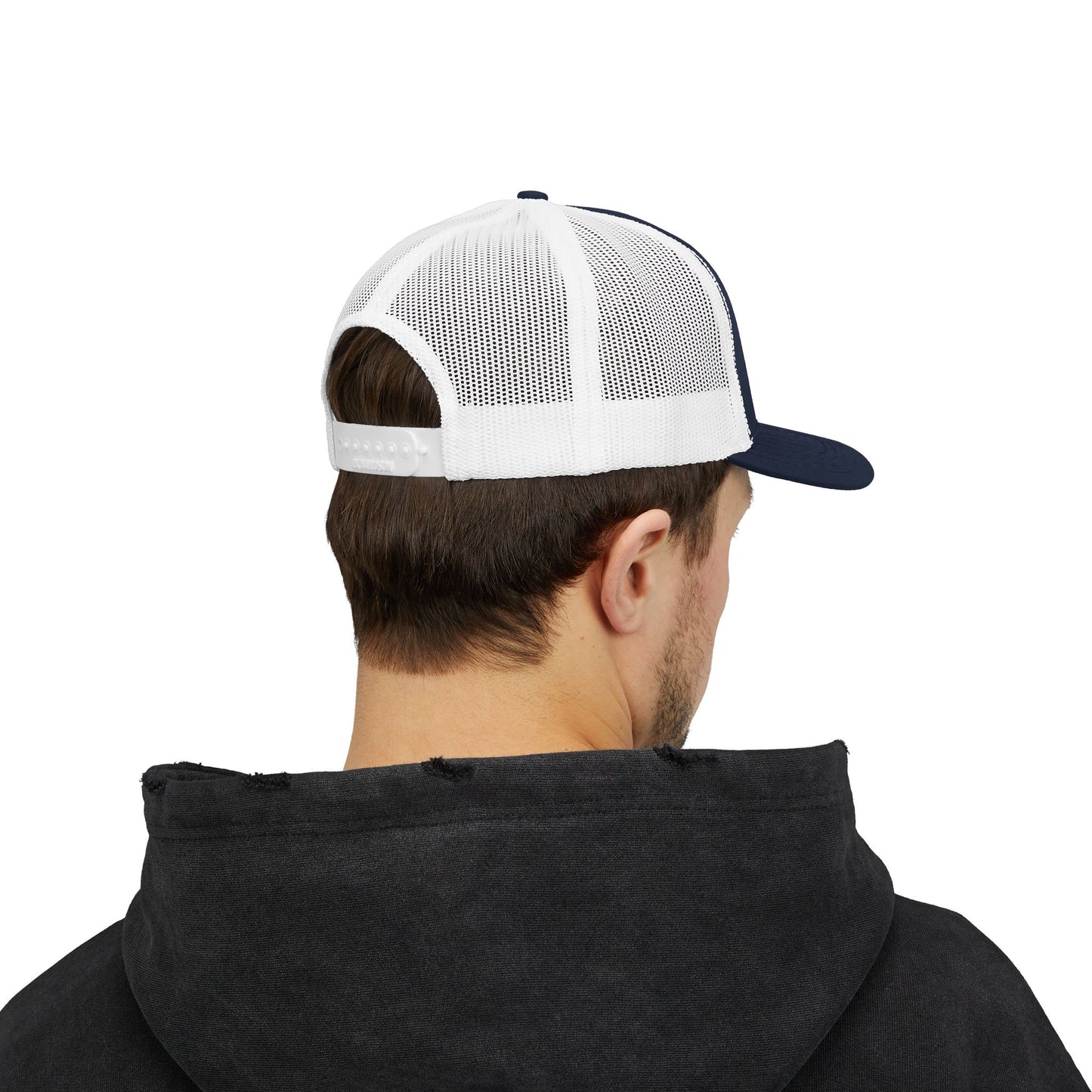 USA EST 1776 Snapback Trucker Cap — Patriotic American Flag Style