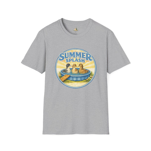 Unisex Summer Splash Tee — Vintage Ducklings Graphic T‑Shirt (Light Weight, Ultra Soft Tee)