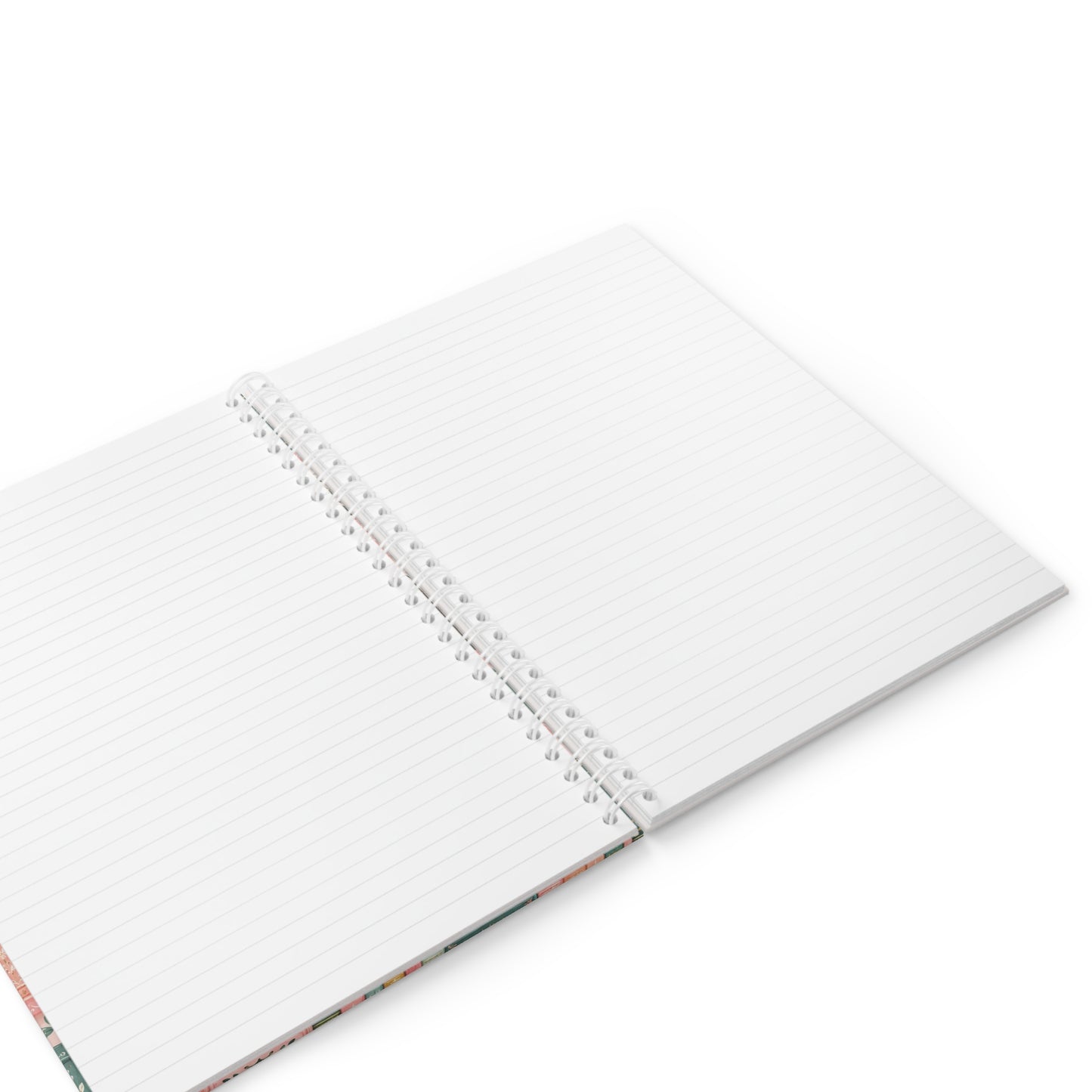 Floral Bookshelf Spiral Notebook — Vintage Botanical Journal for Writers & Students