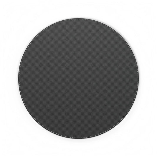 Floral PU Leather Mouse Mat — Vintage Dark Garden Desk Pad