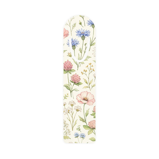 Floral Meadow Bookmark — Vintage Wildflower Metal Page Marker