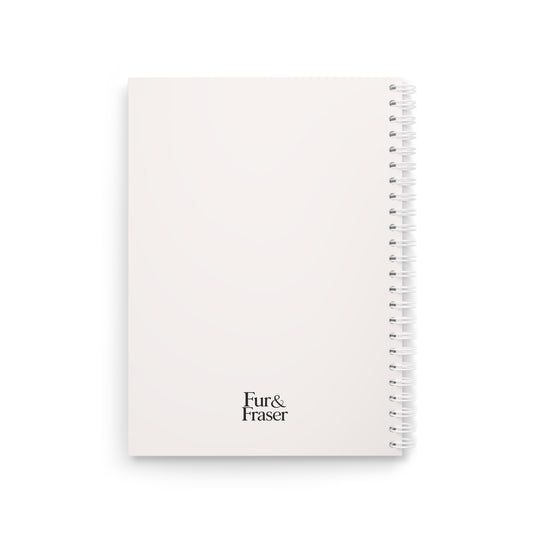 Floral Bookshelf Spiral Notebook — Vintage Botanical Journal for Writers & Students