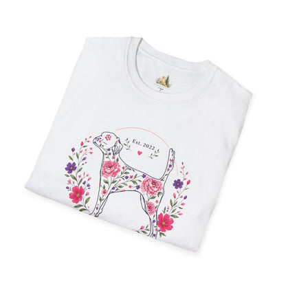 Floral Dog Tee — “FUR-ROLIC” Graphic T-Shirt (Est. 2022)