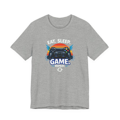 Gaming Controller Graphic Tee — "GAME" Retro Sunset Video Game T-Shirt