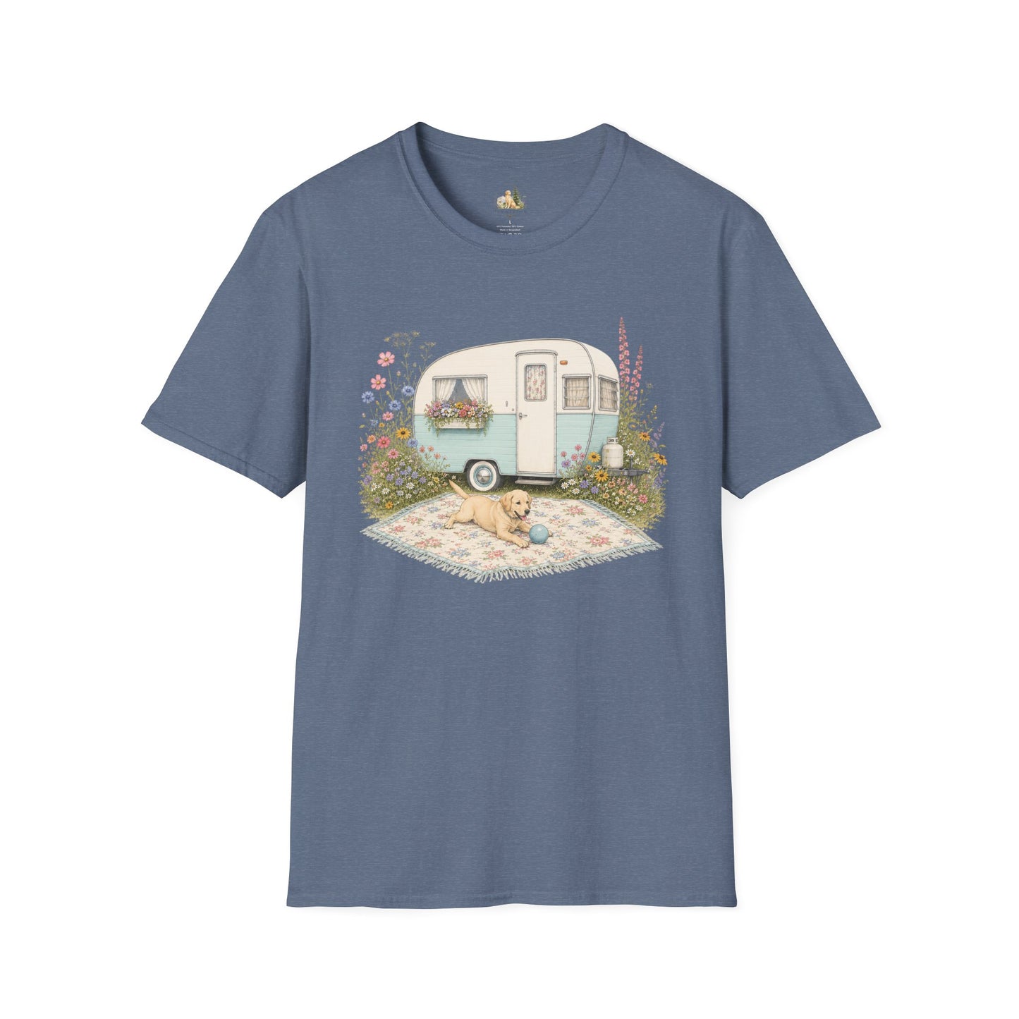 Vintage Camper T-Shirt — Cozy Caravan & Picnic Design(Light Weight, Ultra Soft)