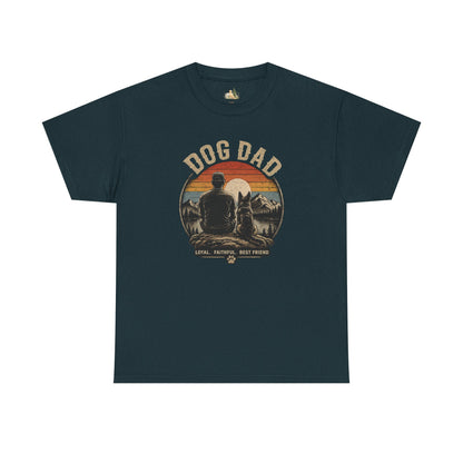 Dog Dad T-Shirt – Vintage "Loyal. Faithful. Best Friend." Graphic Tee for Dog Lovers