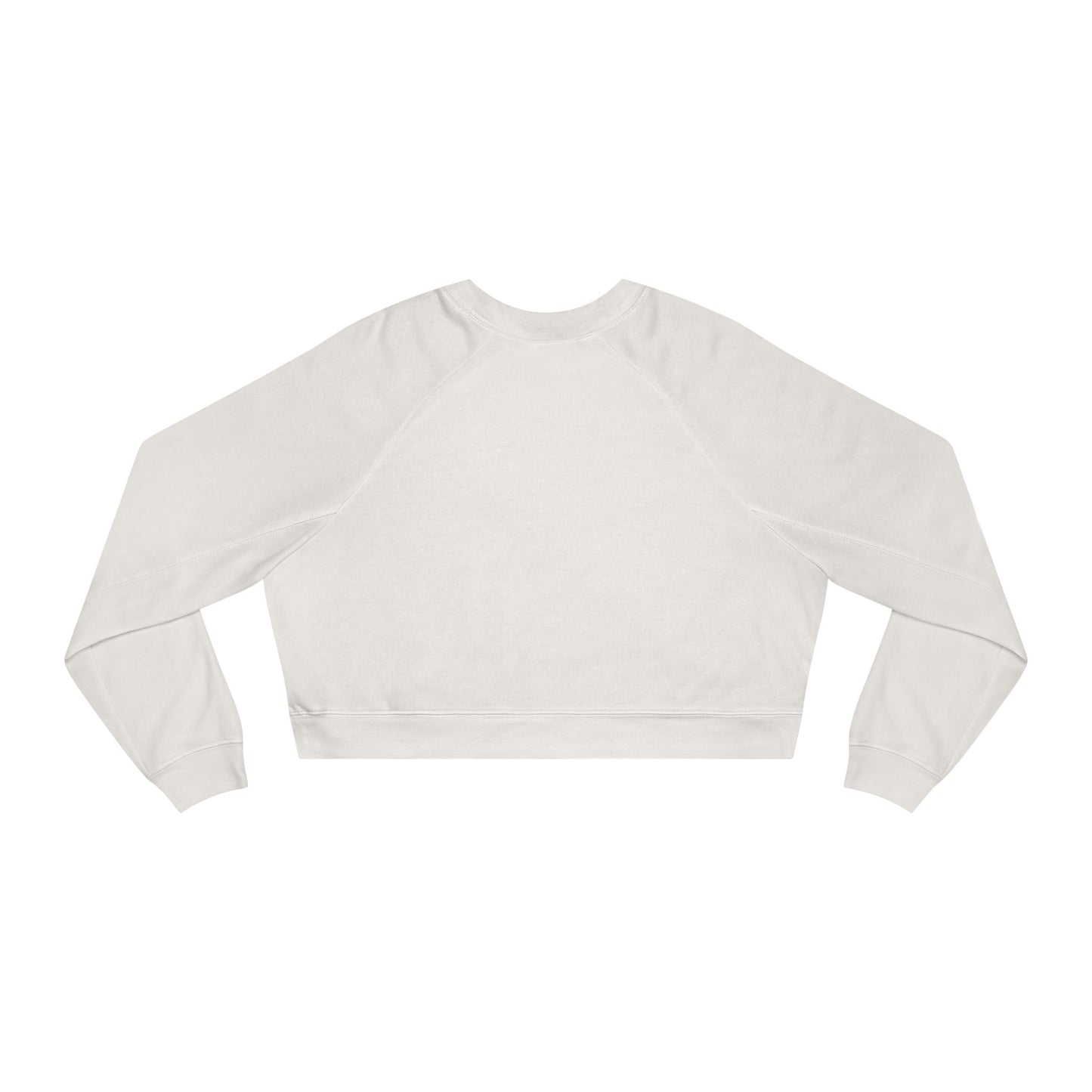 Cropped Pullover — Tiny Fiery Flowers Embroidered Fleece