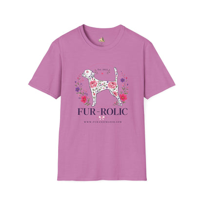 Floral Dog Tee — “FUR-ROLIC” Graphic T-Shirt (Est. 2022)