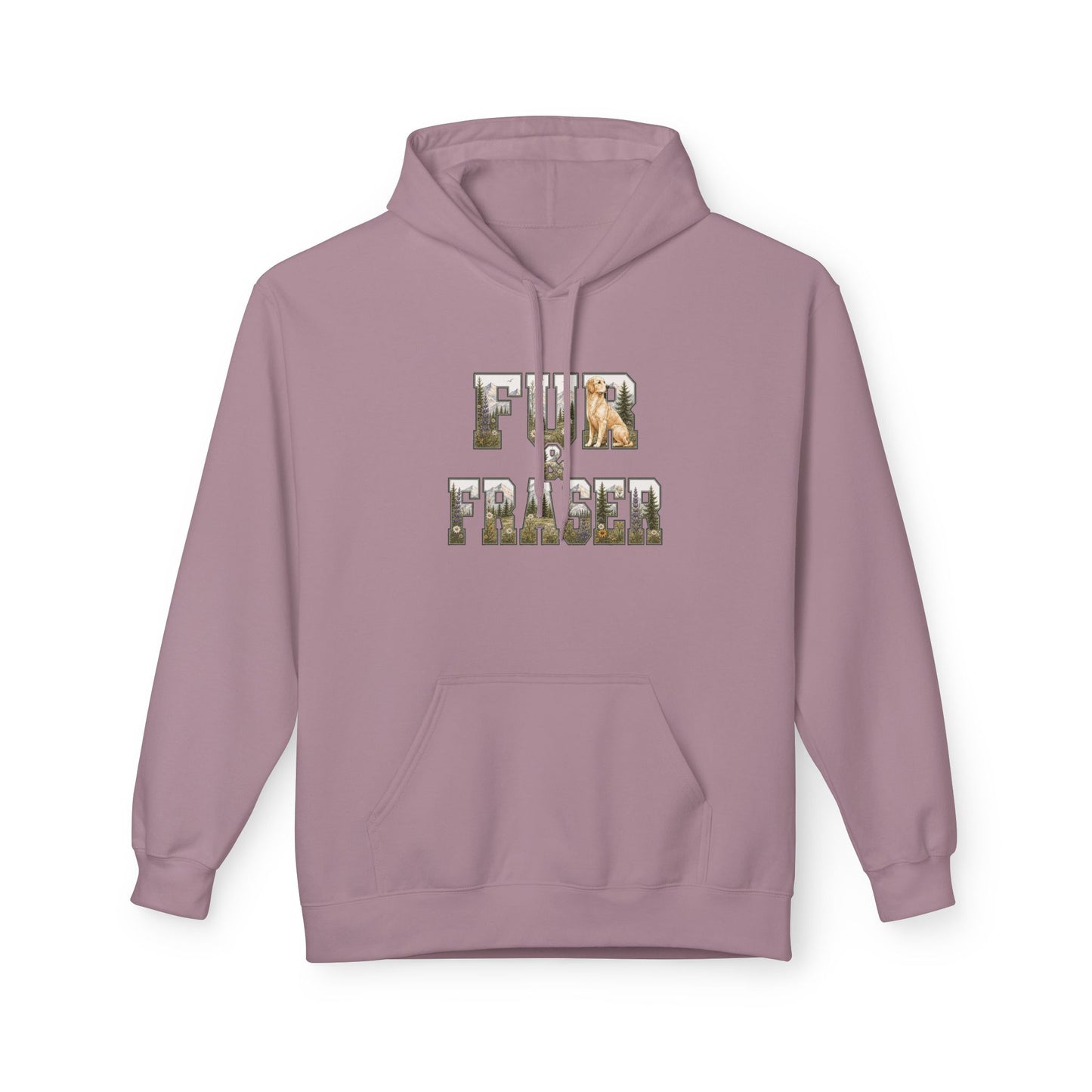 Fur & Fraser Floral Logo Hoodie — Cozy Pet Lover Pullover
