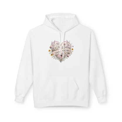 Hoodie — Floral Heart "Dog Mom" Graphic