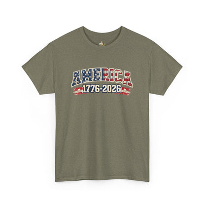 Unisex America 1776-2026 Patriotic Tee (Heavy Weight Cotton)