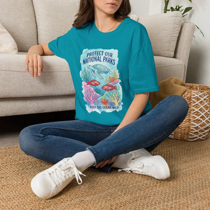 Protect Our National Parks Turtle Tee — Keep the Ocean Wild Conservation T-Shirt