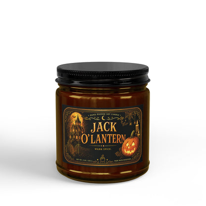 Jack O'Lantern Soy Candle — Spiced Halloween Scent (4oz & 9oz)