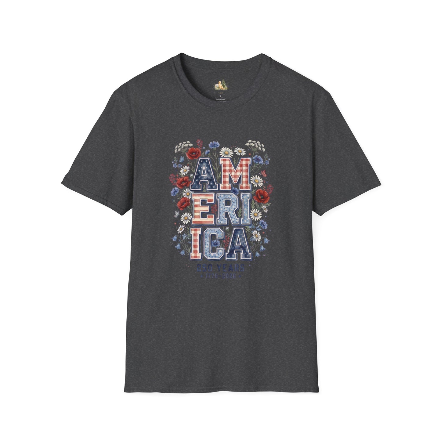 Unisex America Tee. (Light Weight, Ultra Soft Tee)