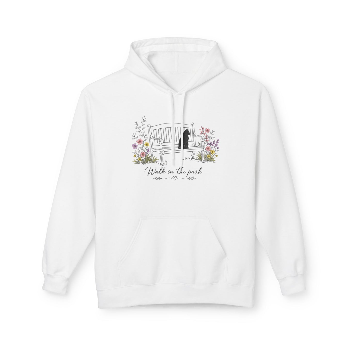 Walk Me in the Park Hoodie | Floral Gate Illustration