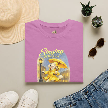 T-Shirt — Singing in the Rain Vintage Raincoat Umbrella Design