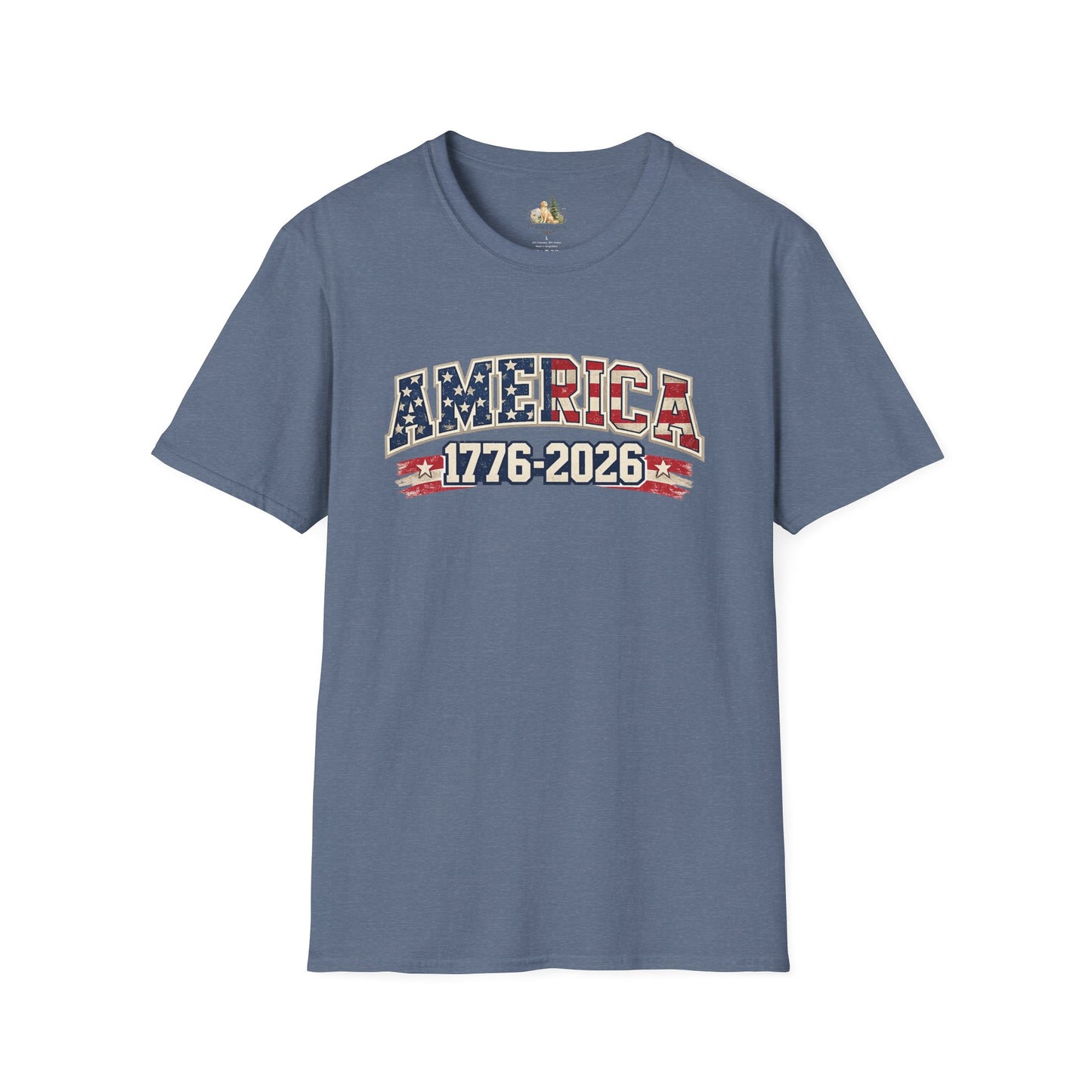 Unisex America 1776-2026 Patriotic Tee (Light Weight, Ultra Soft Tee)