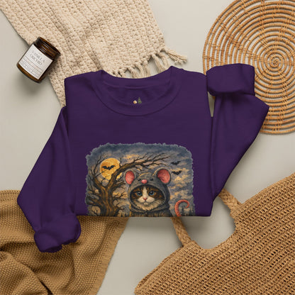 Halloween Cat/Mouse Sweatshirt – What Tails Lurk Behind The Pines Collection
