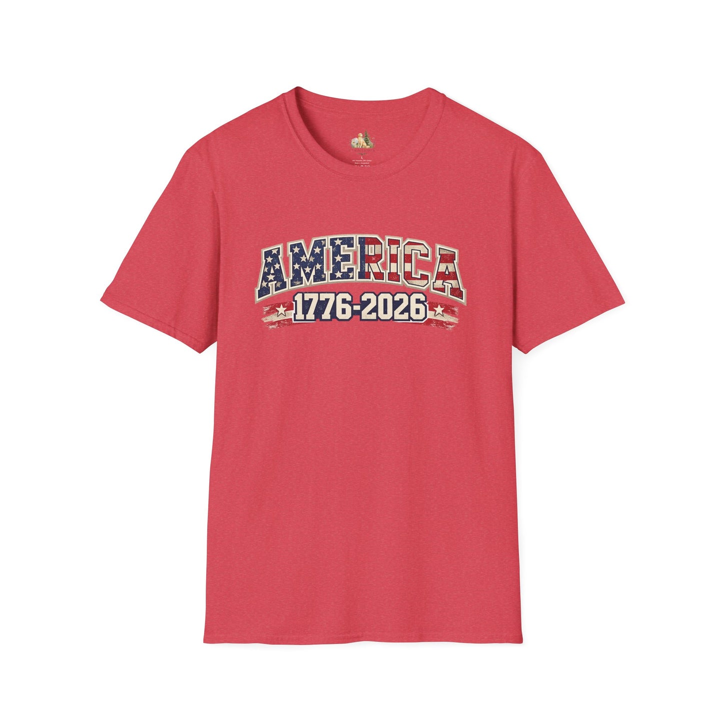 Unisex America 1776-2026 Patriotic Tee (Light Weight, Ultra Soft Tee)