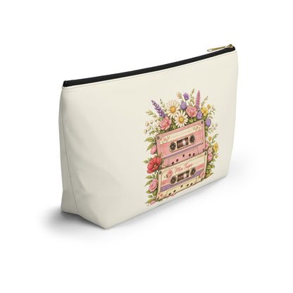 Retro Floral Cassette Accessory Pouch