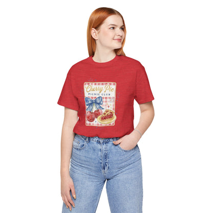Cherry Pie Picnic Club Tee | 4th of July Retro Americana, vintage flag stars