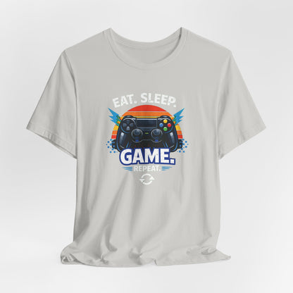 Gaming Controller Graphic Tee — "GAME" Retro Sunset Video Game T-Shirt