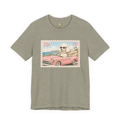Vintage Pup Roadtrip T-Shirt — Retro Stamp Design (25)