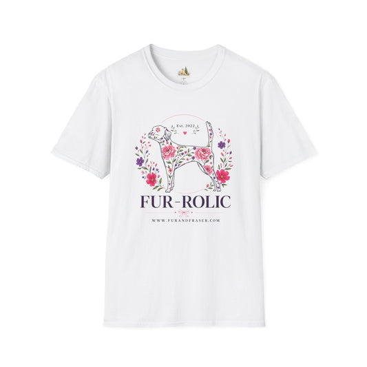 Floral Dog Tee — “FUR-ROLIC” Graphic T-Shirt (Est. 2022)