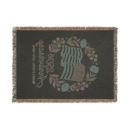 25th Anniversary American Flag Woven Blanket — Patriotic Anniversary Throw