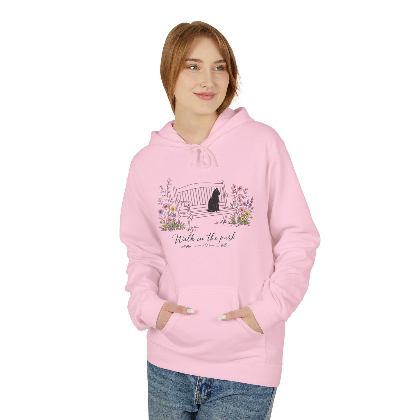 Walk Me in the Park Hoodie | Floral Gate Illustration