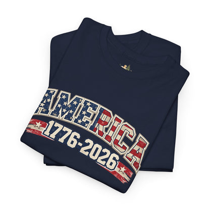 Unisex America 1776-2026 Patriotic Tee (Heavy Weight Cotton)
