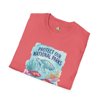 Protect Our National Parks Turtle Tee — Keep the Ocean Wild Conservation T-Shirt
