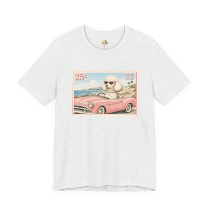 Vintage Pup Roadtrip T-Shirt — Retro Stamp Design (25)