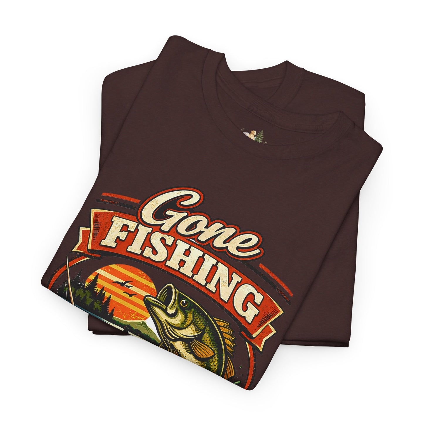Gone Fishing Graphic Tee — "Gone Fishing, Catch You Later" Fishing T-Shirt (Heavy Weight Tee)