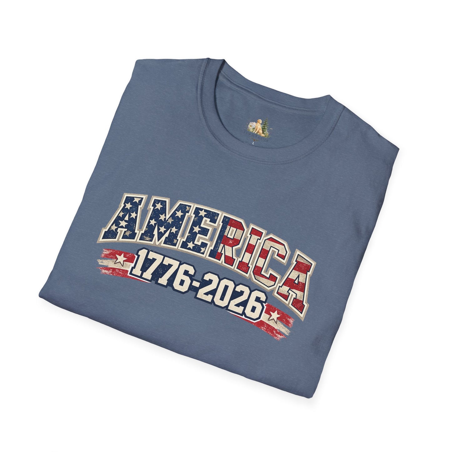 Unisex America 1776-2026 Patriotic Tee (Light Weight, Ultra Soft Tee)