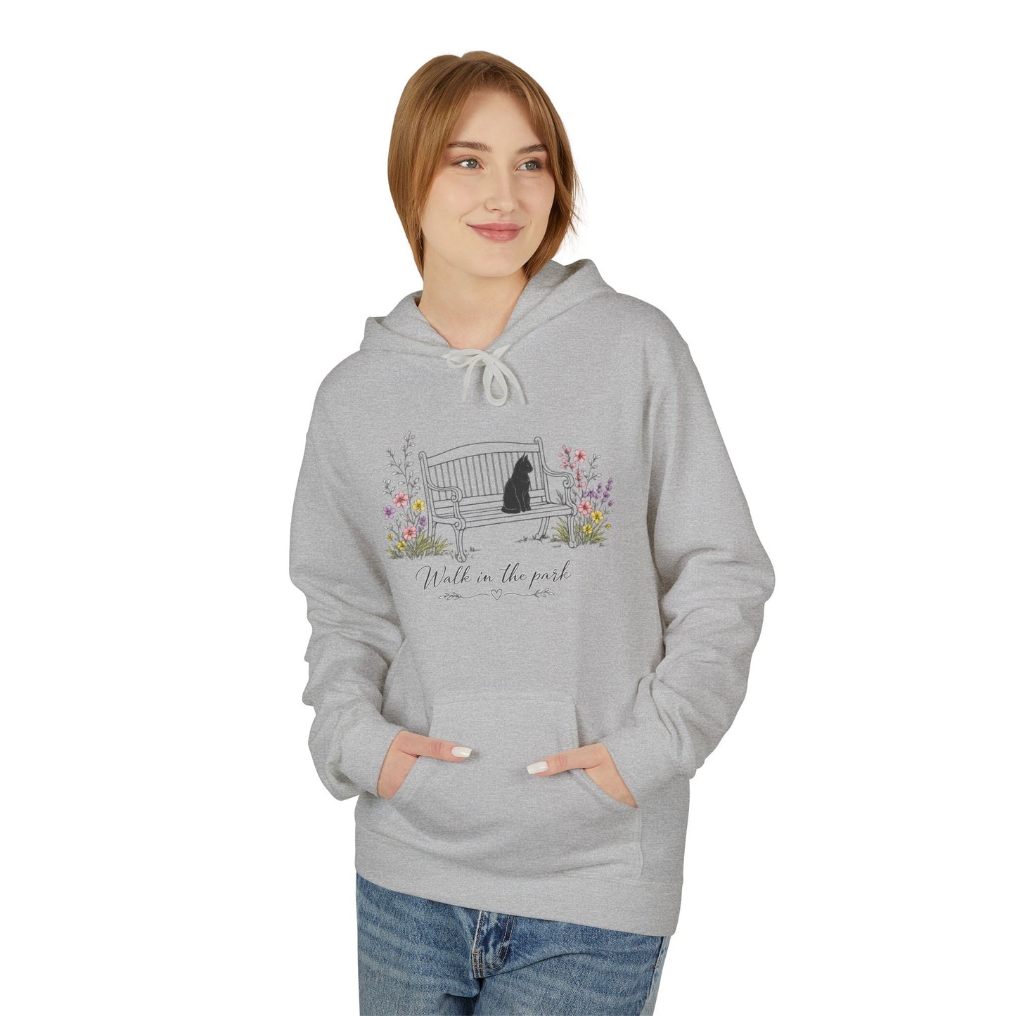 Walk Me in the Park Hoodie | Floral Gate Illustration