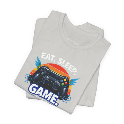 Gaming Controller Graphic Tee — "GAME" Retro Sunset Video Game T-Shirt