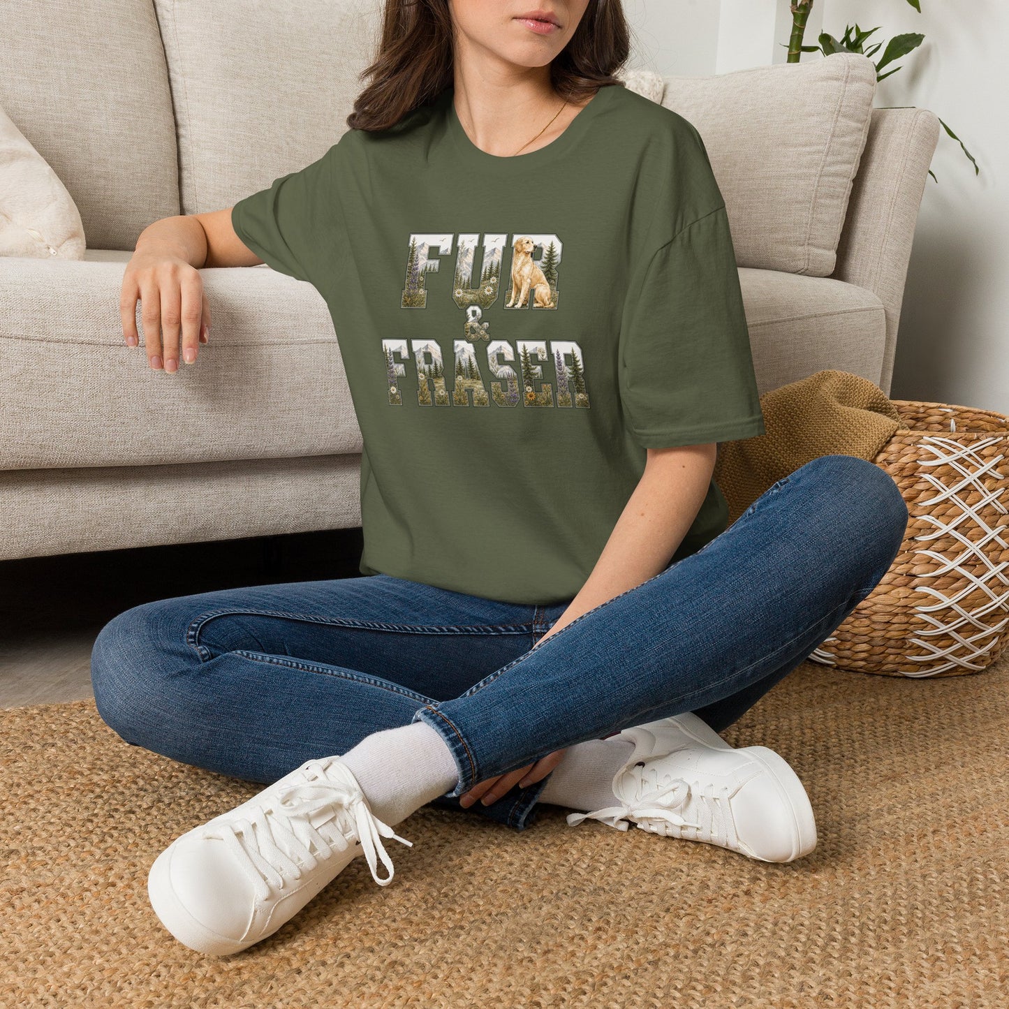 T-Shirt — Fur & Fraser Logo Graphic Tee(Light Weight, Ultra Soft Tee)