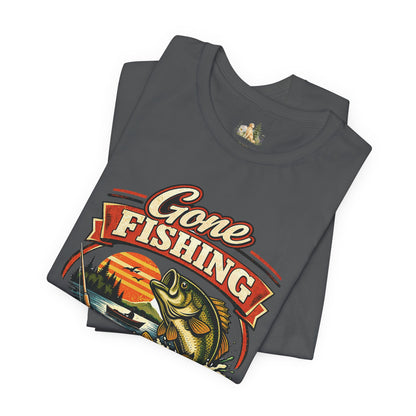 Gone Fishing Graphic Tee — "Gone Fishing, Catch You Later" Fishing T-Shirt