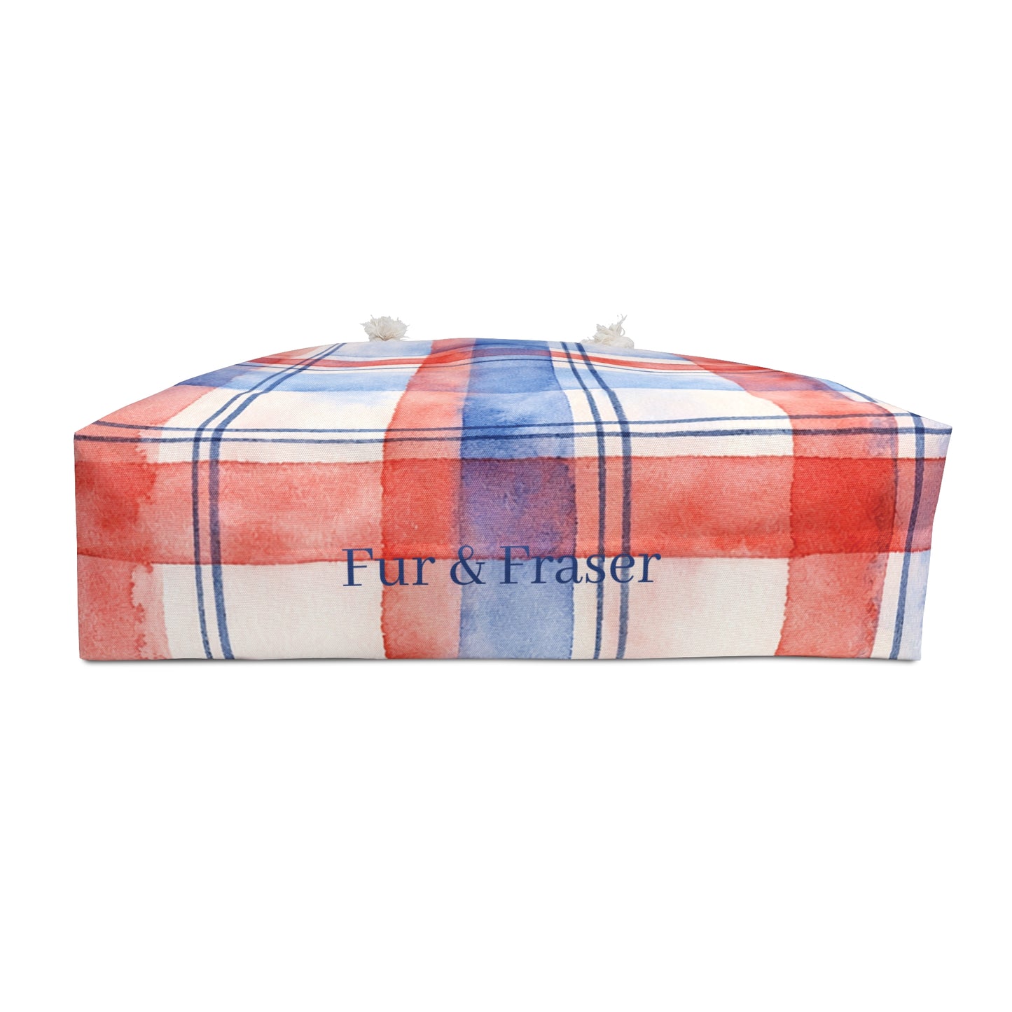 Patriotic Watercolor Plaid Weekender Bag