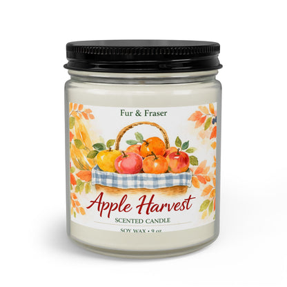 Apple Harvest Candle Set — Scented Jar Candle with Matches & Wick Trimmer