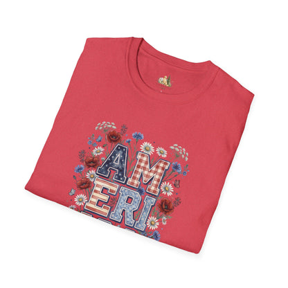 Unisex America Tee. (Light Weight, Ultra Soft Tee)