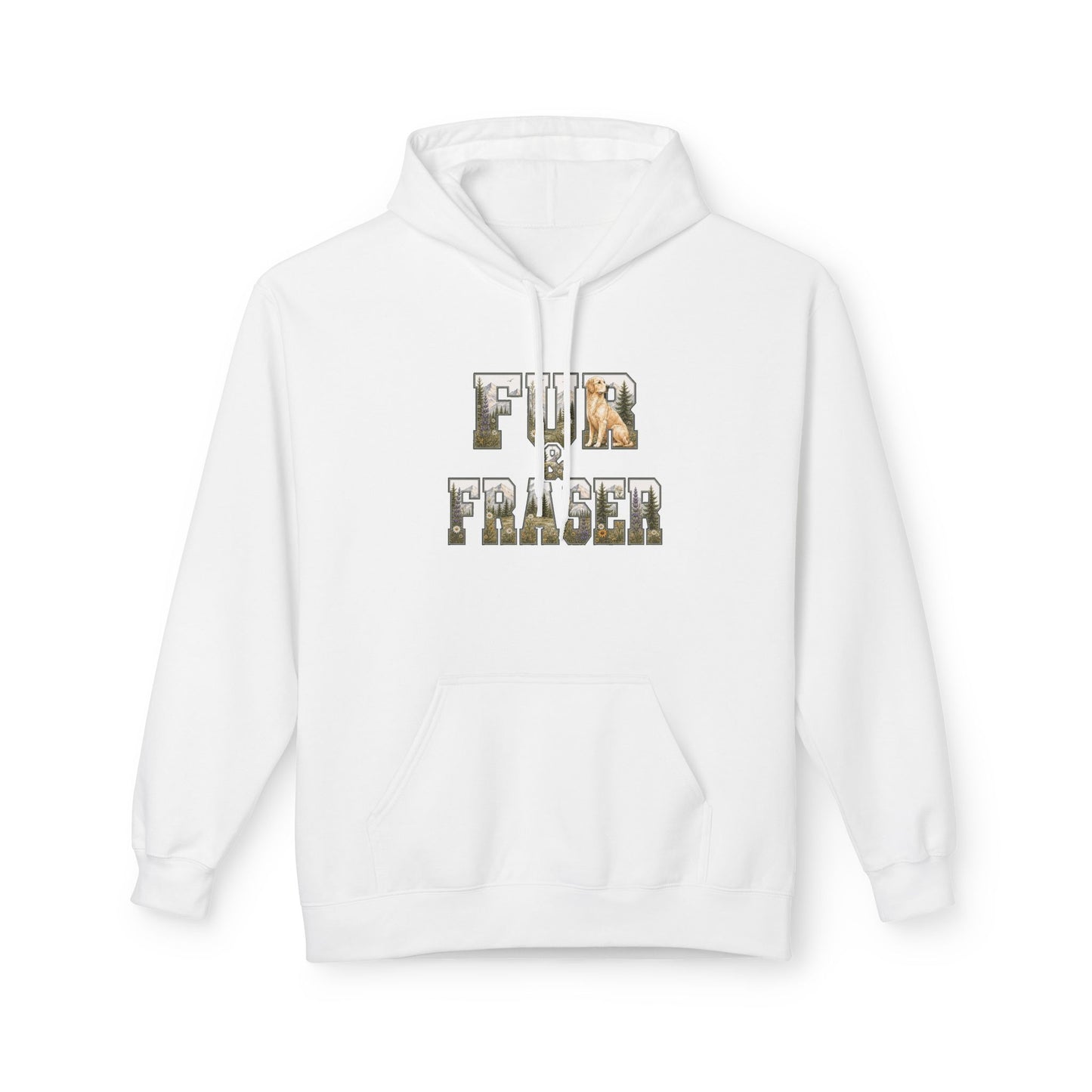 Fur & Fraser Floral Logo Hoodie — Cozy Pet Lover Pullover