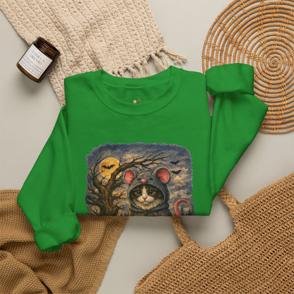 Halloween Cat/Mouse Sweatshirt – What Tails Lurk Behind The Pines Collection