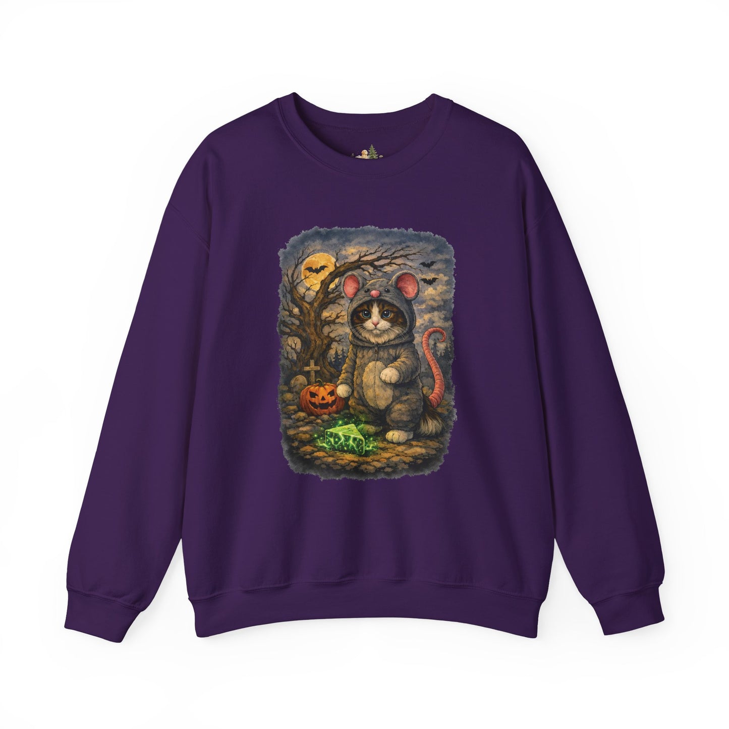 Halloween Cat/Mouse Sweatshirt – What Tails Lurk Behind The Pines Collection