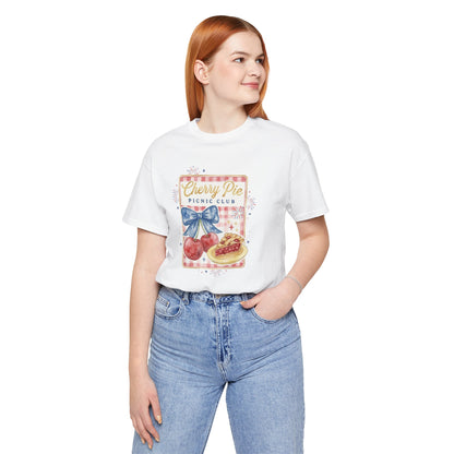 Cherry Pie Picnic Club Tee | 4th of July Retro Americana, vintage flag stars