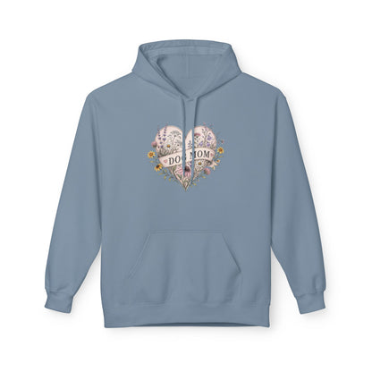 Hoodie — Floral Heart "Dog Mom" Graphic