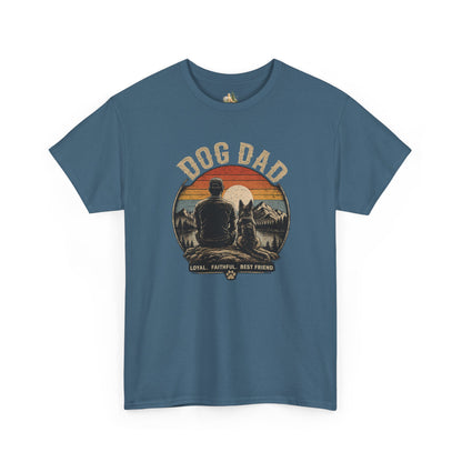 Dog Dad T-Shirt – Vintage "Loyal. Faithful. Best Friend." Graphic Tee for Dog Lovers